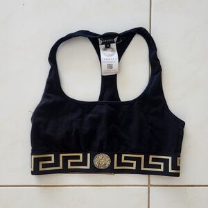 Versace sports bra in black size 2 (S/M)